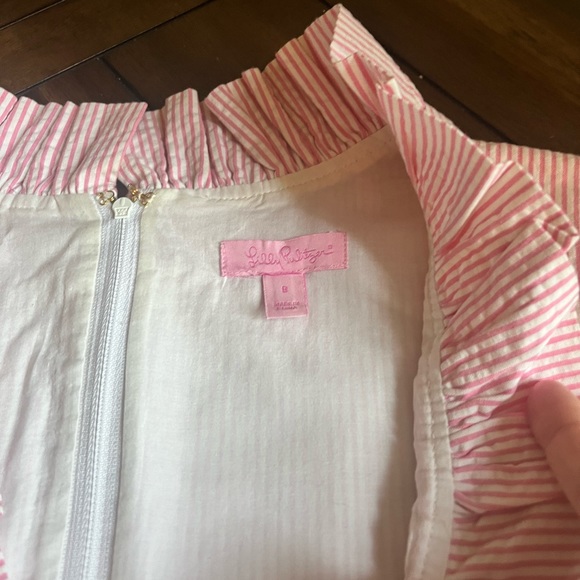 EUC Pink and White Pinstripe Lily Pulitzer Dress - Picture 4 of 5